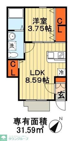 テリーズコートの物件間取画像